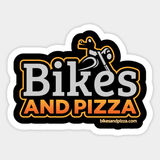 Bikes And Pizza Sticker